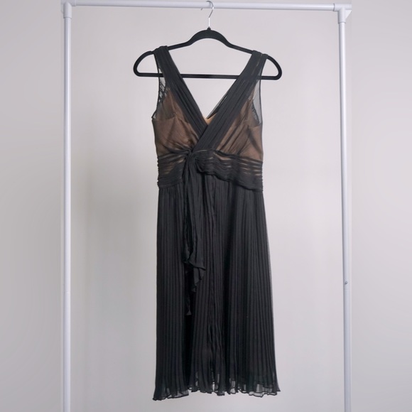 BCBG(MAXAZRIA) Black Silk Evening Dress - Picture 2 of 2